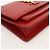 Autre Marque Borsa a tracolla Saint Laurent in pelle di vitello rossa Rosso - vista 6