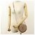 Autre Marque Borsa a tracolla Saint Laurent in pelle di vitello beige - vista 8