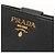 Cartera bi-fold Prada de piel negra Negro - vista 7