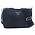 Borsa a tracolla Prada da uomo in Re-NYLON blu navy