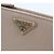Saffiano Prada Bi-fold langes Portemonnaie Beige - Ansicht 7