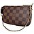 Louis Vuitton Mini Pochette Accessoires Damier Ebene Marrone