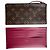 Pochette Félicie Louis Vuitton Félicie Monedero e Inserto Plano Castaño Fucsia