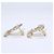 Pendientes Chanel B25P Rhinestone Coco Mark Dorado - vista 2