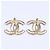 Pendientes Chanel B25P Rhinestone Coco Mark Dorado - vista 6