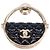 Chanel Brosche in Schwarzgold