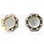 Gemelli Cartier Oretacier in oro giallo 18K e acciaio inossidabile Argento D'oro - vista 2