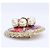 Broche redonda Chanel A15S em tweed e pérolas Gripoix com logo Coco Mark Dourado - vista 2