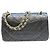 Borsa a tracolla Chanel in pelle d'agnello matelassé nera Nero - vista 3