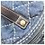Borsa a spalla Chanel AS1336 in denim blu Wild Stitch - vista 10