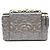 Borsa a tracolla Vanity in pelle goffrata Camellia nera con catena Chanel Nero - vista 3