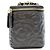 Borsa a tracolla Vanity in pelle goffrata Camellia nera con catena Chanel Nero - vista 4