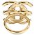 Anillo Chanel B26A ABH798 Double Coco Mark Dorado - vista 3