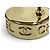 Pendientes de botón Chanel B25C Coco Mark Logo Gold Dorado - vista 7