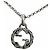Gucci 455535 AG925 Interlocking G Arabesque Halskette Silber