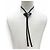 Prada Bolo-Tie-Loop-Halskette aus Lackleder mit Dreiecksplakette Schwarz - Ansicht 2