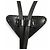 Prada Bolo-Tie-Loop-Halskette aus Lackleder mit Dreiecksplakette Schwarz - Ansicht 4