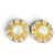 Orecchini Chanel Vintage in metallo, perle eco e cristalli Bijou D'oro
