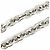 Chanel B25C ABE839 Coco Mark Strass-Kettenhalskette Silber - Ansicht 5
