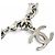 Chanel B25C ABE839 Coco Mark Strass-Kettenhalskette Silber - Ansicht 6