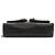 Borsa a tracolla Domino in pelle liscia Coach Nero - vista 5