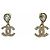 Orecchini Chanel I25A Coco Mark Crystal Bijou Teardrop D'oro