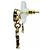 Orecchini Chanel I25A Coco Mark Crystal Bijou Teardrop D'oro - vista 2