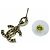 Orecchini Chanel I25A Coco Mark Crystal Bijou Teardrop D'oro - vista 5
