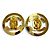 Chanel Vintage 97P Metal Coco Mark Runde Clip-Ohrringe Golden - Ansicht 4