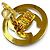 Chanel Vintage 97P Metal Coco Mark Runde Clip-Ohrringe Golden - Ansicht 5