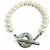 Autre Marque Tiffany Toggle-Armband aus Süßwasserperlen 925 Silber