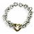 Autre Marque Bracciale Tiffany Vintage Heart Link Argento D'oro