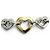 Autre Marque Bracciale Tiffany Vintage Heart Link Argento D'oro - vista 4
