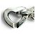Autre Marque Bracciale Tiffany Vintage Heart Link Argento D'oro - vista 6