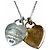 Autre Marque Collana con pendente Tiffany & Co. Double Heart Tag Argento D'oro