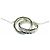 Autre Marque Collar con colgante Tiffany & Co. 1837 Interlocking Circle Plata