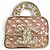 Spilla motivo borsa Matelassé con strass Chanel Rosa D'oro