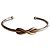 Bracciale rigido Tiffany & Co. Infinity in argento sterling e oro giallo 18K D'oro