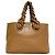 Miu Miu Shopper aus braunem Leder