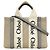 Chloé Chloe Woody Mini 2-way Shoulder Bag CHC22AP237 Beige Blu chiaro