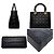 mala Christian Dior Lady Medium Preto - vista 2