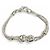 Autre Marque Bracciale Tiffany Vintage 925 Double Heart Rope Argento