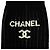 Calentadores de punto Chanel 24C Coco Mark Logo Negro Blanco - vista 3