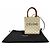 Céline Celine Triomphe Mini Vertical Cabas Schultertasche aus beschichtetem Canvas und Leder Braun Roh - Ansicht 2