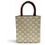Céline Celine Triomphe Mini Vertical Cabas Schultertasche aus beschichtetem Canvas und Leder Braun Roh - Ansicht 4