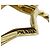 Anello a catena con stella in metallo e ottone Prada D'oro - vista 5