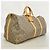 Louis Vuitton Boston Monogram Keepall Bandoulière 55 Castaño - vista 2