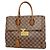 Louis Vuitton Damier Ascot Tote Bag in Ebene Damier ebene