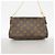 Borsa a pochette Louis Vuitton Monogram Pallas Marrone - vista 10