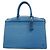 Borsa a mano Louis Vuitton Epi Riviera Blu